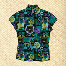 Load image into Gallery viewer, Jeff Granito's 'R'uh R'oha' - Classic Aloha Button Up-Shirt - Womens - Ready to Ship!