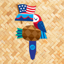 Load image into Gallery viewer, Jeff Granito's 'Star-Spangled Aloha' Metal Yard Stakes Set of THREE (3) - Limited Time Pre-Order