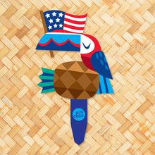 Load image into Gallery viewer, Jeff Granito's 'Star-Spangled Aloha' Metal Yard Stake Set of THREE (3) - Pre-Order!