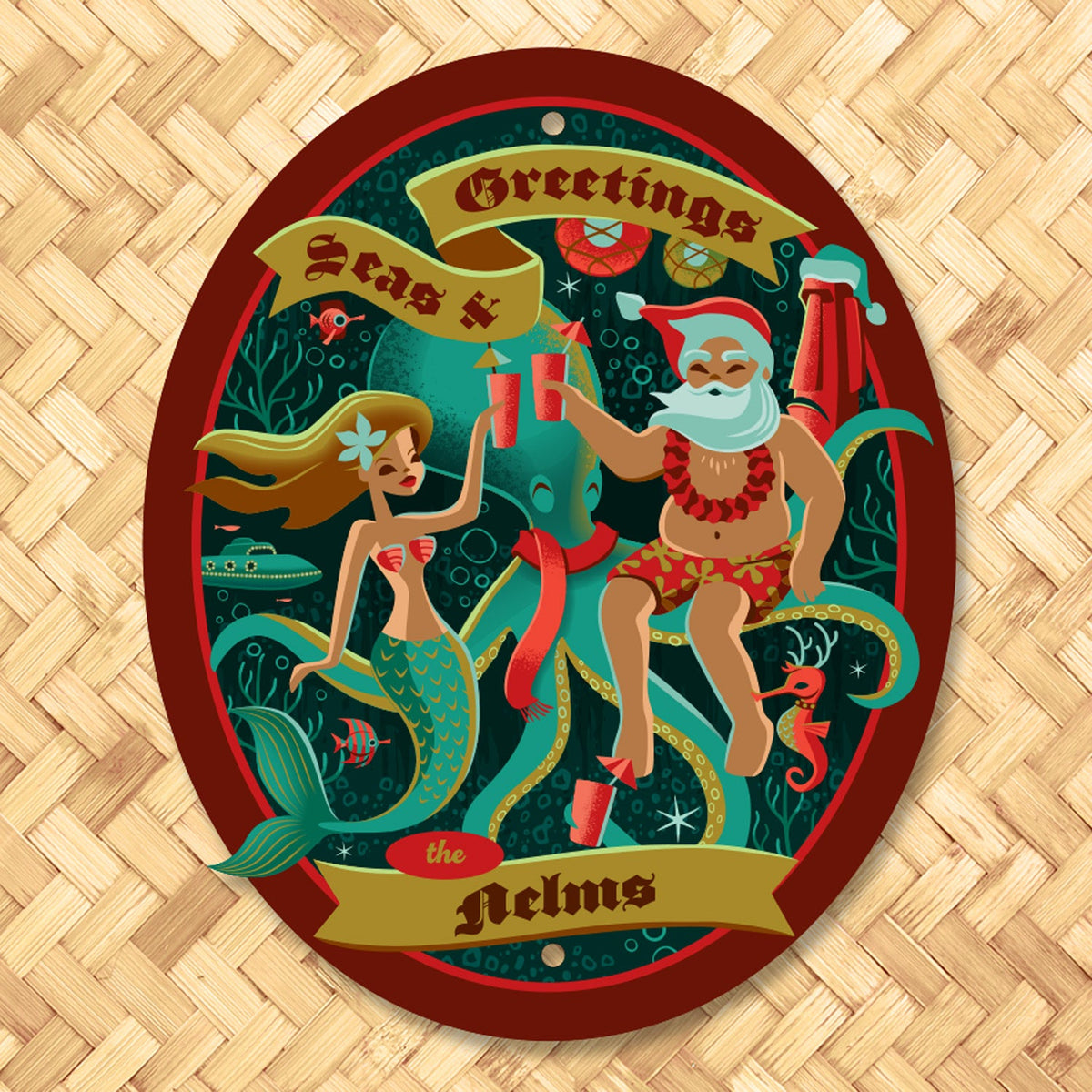 Jeff Granito's 'Wrath Tiki' Metal Sign main image 1