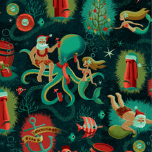 Load image into Gallery viewer, Jeff Granito's 'Seas & Greetings' Classic Aloha Button-Up Shirt - Unisex - Ready to Ship! (FREE SHIPPING in U.S.)