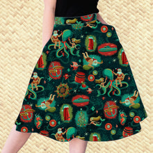 Load image into Gallery viewer, Jeff Granito's 'Seas & Greetings' Aloha Skirt with Pockets - Ready to Ship! (FREE SHIPPING in U.S.)