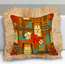 Load image into Gallery viewer, Jeff Granito's 'Under the Sea' Fringe Pillow Cover - Ready to Ship! (FREE SHIPPING in U.S.)