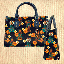 Load image into Gallery viewer, Jeff Granito's 'Tiki Portraits' Handbag and Zippered Wallet - Rolling Pre-Order / Ready to Ship!