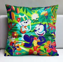 Load image into Gallery viewer, Jeff Granito's 'Tropical Xscape' Pillow Cover - Ready to Ship! (FREE SHIPPING in U.S.)