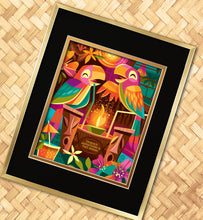 Load image into Gallery viewer, Jeff Granito’s Personalized 'UH-LOA-OA-OA-HA' 8X10 Matted Print and 11X14 Gold Frame Set - Limited Time Pre-Order