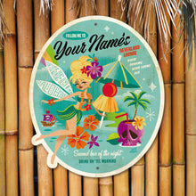 Load image into Gallery viewer, Tiki Belle Personalized Metal Sign