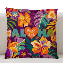Load image into Gallery viewer, Aloha Personalized Pillow Cover - Limited Time Pre-Order