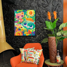 Load image into Gallery viewer, 'Vaycay Kitties' Canvas Giclee