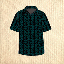 Load image into Gallery viewer, 'Wall of Skulls' Modern Fit with Flex Button-Up Shirt - Unisex - Ready to Ship!