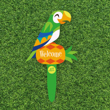 Load image into Gallery viewer, Jeff Granito's 'Birds Singing Words' Large Metal Yard Stake Set of Four (4) - Pre-Order!
