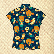 Load image into Gallery viewer, Jeff Granito's 'Pineapple Bird' Classic Aloha Button Up-Shirt - Womens - Ready to Ship