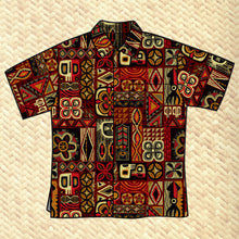 Load image into Gallery viewer, Jeff Granito's 'Geo Kapa' Classic Aloha Button-Up Shirt - Unisex - Ready to Ship! (FREE SHIPPING in U.S.)