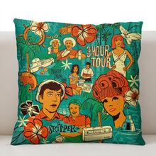 Load image into Gallery viewer, Jeff Granito's 'Three Hour Tour' Pillow Cover - Ready to Ship! (FREE SHIPPING in U.S.)