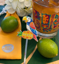 Load image into Gallery viewer, Cheers and Sante Metal Enamel Swizzle Stick - Ready to Ship!