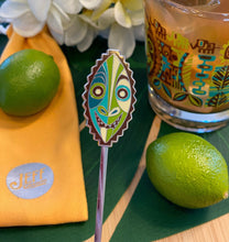 Load image into Gallery viewer, Jungle JuJu Greeting Metal Enamel Swizzle Stick - Ready to Ship!