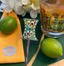 Load image into Gallery viewer, Jungle JuJu Warning Metal Enamel Swizzle Stick - Ready to Ship!