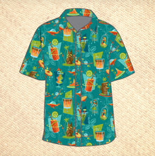 Load image into Gallery viewer, Jeff Granito's 'Cosmic Cocktails' Modern Fit with Flex Button-Up Shirt - Unisex - Ready to Ship! (FREE SHIPPING in U.S.)