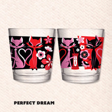 Load image into Gallery viewer, Jeff Granito's 'Love Cats' Mai Tai Cocktail Glass (1) - Ships Early February!