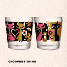 Load image into Gallery viewer, Jeff Granito's 'Love Cats' Mai Tai Cocktail Glass (1) - Ships Early February!