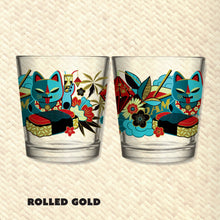Load image into Gallery viewer, Jeff Granito's 'Mewsubi' Mai Tai Cocktail Glass (1) - Ready to Ship!