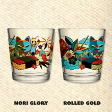 Load image into Gallery viewer, Jeff Granito's 'Mewsubi' Mai Tai Cocktail Glass (1) - Ready to Ship!