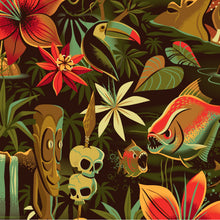 Load image into Gallery viewer, Jeff Granito's 'Piranha River Cruise' Classic Aloha Button-Up Shirt - Unisex - Pre-Order (FREE SHIPPING in U.S.)