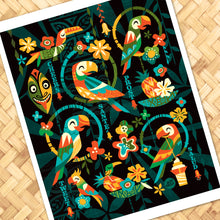 Load image into Gallery viewer, Birds Singing Words Print