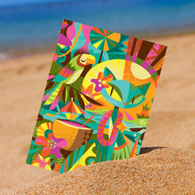 Load image into Gallery viewer, Blue Tiki Cat Print
