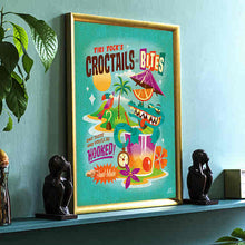 Load image into Gallery viewer, Croctails and Bites  Print