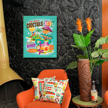 Load image into Gallery viewer, Croctails and Bites Autographed Canvas Giclee