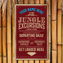 Load image into Gallery viewer, Fine Print - Red - Personalized Metal Sign