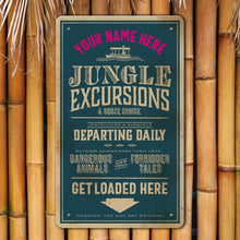 Load image into Gallery viewer, Fine Print - Blue - Personalized Metal Sign