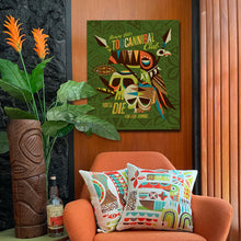 Load image into Gallery viewer, Green Toucannibal Autographed Canvas Giclee