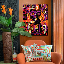 Load image into Gallery viewer, Purple Hiwa Shiba Autographed Canvas Giclee