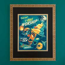 Load image into Gallery viewer, ONE 11 X 14 Inch Etched Bamboo Frame with Tropical Leaf Design