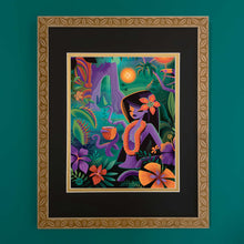 Load image into Gallery viewer, ONE 14 X 18 Inch Etched Bamboo Frame with Tropical Leaf Design