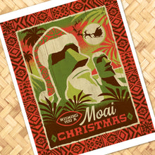 Load image into Gallery viewer, Moai Christmas Print