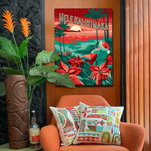 Load image into Gallery viewer, Mele Kalikimaka Sunset Autographed Canvas Giclee
