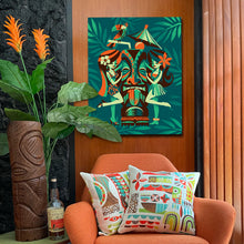 Load image into Gallery viewer, Menage a Tiki Autographed Canvas Giclee