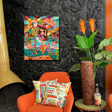 Load image into Gallery viewer, Portrait of a Wahine Octopus Autographed Canvas Giclee