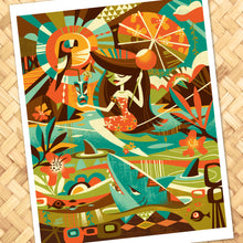 Load image into Gallery viewer, Portrait of a Wahine Sharks Print