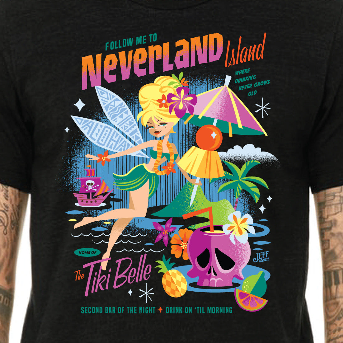 Jeff Granito's 'It's A Tiki World' Modern Fit Button-Up Shirt - Unisex - Ready to Ship!