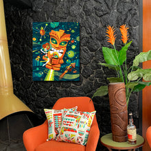 Load image into Gallery viewer, Tiki Planet Autographed Canvas Giclee
