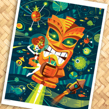 Load image into Gallery viewer, Tiki Planet Art Print