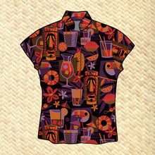 Load image into Gallery viewer, LAST CHANCE, 'Toucan Trader' Classic Aloha Button Up-Shirt - Womens