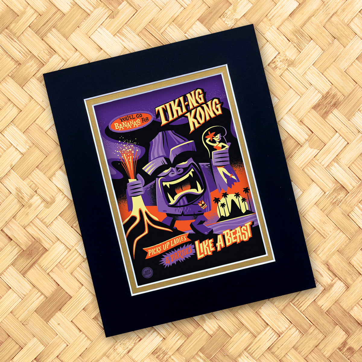 Tiki Kong Autographed Canvas Giclee main image 1