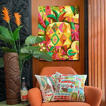 Load image into Gallery viewer, Tropical Pineapple Autographed Canvas Giclee