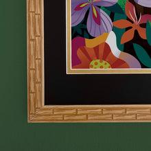 Load image into Gallery viewer, ONE 11 X 14 Inch Etched Bamboo Frame with Island Forest Design