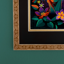 Load image into Gallery viewer, ONE 14 X 18 Inch Etched Bamboo Frame with Tropical Leaf Design